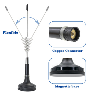 Haute qualité avec ressort Farrel support de Base magnétique <span class=keywords><strong>fouet</strong></span> plié 27mhz Radio CB antenne de voiture - Product Image 4