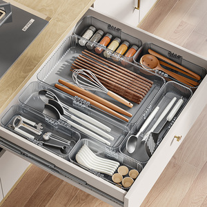 <b>Drawer</b> Organizer Rectangular With Dividers For Kitchen Office <b>Storage</b> C3808 - Product Image 1