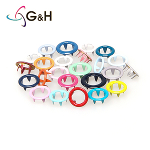 Thiết Kế Logo Thời Trang Brass Kẽm Hợp Kim Kim Loại Prong Snap Nút Chốt Với Một Lỗ Cho Quần Áo - Product Image 4