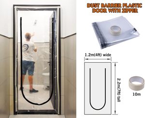<span class=keywords><strong>Film</strong></span> étirable PE souple et résistant à l'humidité pour la maison, avec fermeture éclair transparente, 2,2 m x 1,2 m, modèles ZD120220-I/L/C/U - Product Image 2