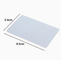Cartes à puce en PVC blanc vierge pour le codage à impression directe Technologie de puce à bande magnétique Communication RFID NFC pour le paiement