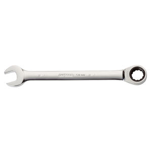 GEARplus® Combination Ratcheting Wrench Set 5/8\" <b>17mm</b> 21mm CrV Steel <b>Spanner</b> for Industrial Use Chrome Finish DIY Metric OEM - Product Image 1