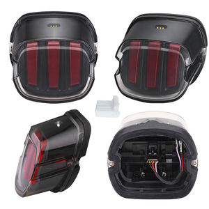 Feu arrière homologué DOT, plaque d'immatriculation, feu de virage jaune, feu arrière LED pour Harley avec EMC intégré - Product Image 2