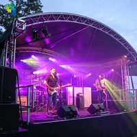 Estructuras de Techo Personalizadas, Arco Plano, Pico, Inoxidable, Estructura de Escenario Modular Portátil de Primera Calidad para Eventos y Conciertos al Aire Libre