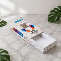 Boîtes d'emballage coulissantes personnalisées en carton réutilisable, imprimées, à l'épreuve des enfants, pour cartouches jetables AIO
