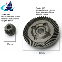 Ensemble d'engrenages coniques HYX à 4 trous pour meuleuse d'angle Bosch GWS20-180 GWS20-230, pièces de rechange pour outils électriques