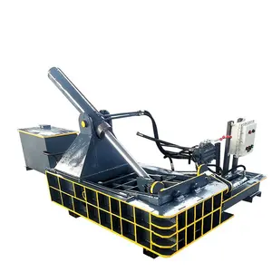 Waste Recovery Aluminum Can Automatic Briquetting Machine Hydraulic System Metal BalerScrap Steel Block Presser Baler