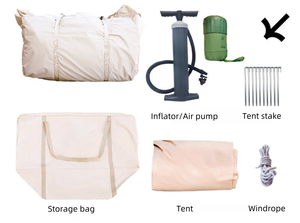 Tenda Oxford & PVC 420D Tahan Air untuk Berkemah & Pesta di Luar Ruangan, Tenda Udara Tiup Portabel - Product Image 4