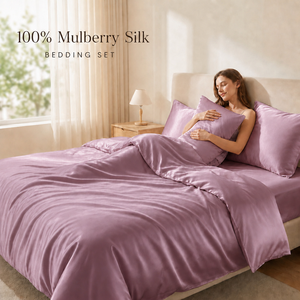 Oferta Especial: Juego <span class=keywords><strong>de</strong></span> Sábanas y Fundas <span class=keywords><strong>de</strong></span> Almohada <span class=keywords><strong>de</strong></span> <span class=keywords><strong>Seda</strong></span> <span class=keywords><strong>de</strong></span> Morera 100% Orgánica y <span class=keywords><strong>Natural</strong></span>, Personalizadas y al por Mayor, para un Sueño Reparador - Product Image 5