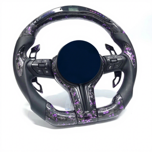 Volante de Fibra de Carbono Forjado para <span class=keywords><strong>BMW</strong></span>, para los Modelos F10, F11, F15, F18, F20, F23, F25, F30, F32, F35, F40, F80, E84, E87, E90, E92, Accesorios para Automóviles - Product Image 2