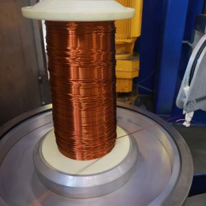Fil de cuivre de qualité supérieure AWG21.5 pour l'enroulement de moteurs électriques automobiles NEV, <span class=keywords><strong>isolation</strong></span> en polyimide, résistance à la chaleur ultra-élevée 240°C - Product Image 1