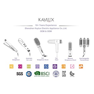 Brosse lissante chauffante professionnelle 45 mm à double PTC, chauffe rapidement, 220°C, infrarouge, peigne rond thermique, brosse chaude à plasma - Product Image 5