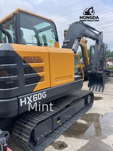 Miniexcavadoras Hyundai HX60pro HX60G HX60 para construcción usadas 100% a estrenar para trabajo de minería de Río de granja de carretera de ciudad - Product Image 2