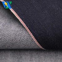 Tela vaquera selvedge de 20 oz, muy pesada, sin elasticidad y rígida, rollos de tela vaquera cruda para chaquetas y prendas vaqueras vintage.