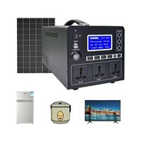Générateur portable A1, kit complet d'onduleur solaire photovoltaïque, 300w 500w 800w 1KW, système d'énergie solaire hors réseau pour les maisons
