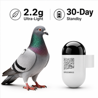 Traceur GPS 2026 Pro 2.2g Ultra-léger en ABS haute tension pour pigeons de course d'élite, dispositif de suivi en temps réel