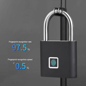 Nouveaux produits 2025 <span class=keywords><strong>cadenas</strong></span> intelligent d'empreintes digitales en métal étanche sans clé avec chargement USB-Mini vélo portable et serrure de sécurité de porte - Product Image 4