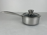 Set Peralatan Masak Stainless Steel 7 Buah Ramah Lingkungan Modern Terlaris dengan Panci Besar, Wajan, & Panci Kecil untuk Dapur