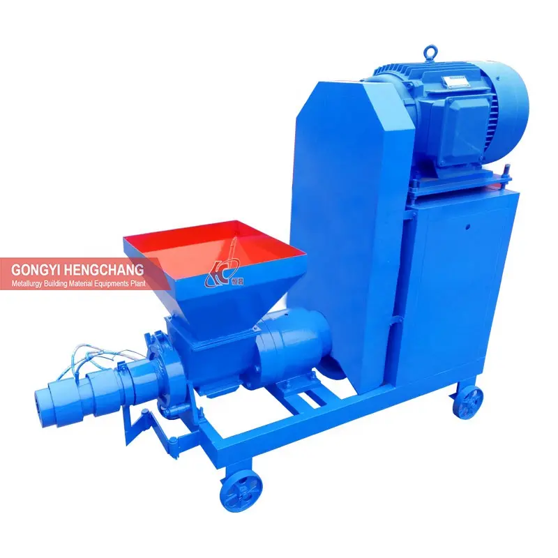 High quality small 100-200kg/H diesel engine wooden biomass sawdust wood chips extruder forming charcoal making machine price