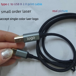 Câble de connexion de données pour <span class=keywords><strong>imprimante</strong></span> plaqué or de haute qualité TYPE C vers USB B 2.0, port carré, compatible avec les imprimantes HP et Epson - Product Image 4