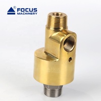 Raccord Rotatif en Laiton pour Eau, Simple ou Double Flux, Rotation à 360 Degrés, Haute Vitesse, Haute Pression, pour Refroidissement