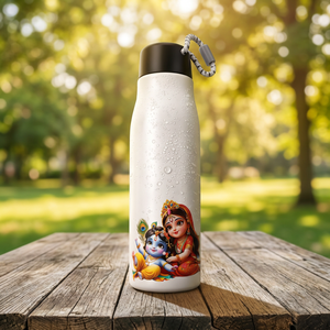 Bouteille d'eau promotionnelle en métal personnalisée avec impression du Seigneur Krishna pour la rentrée scolaire et la remise des diplômes - Product Image 3
