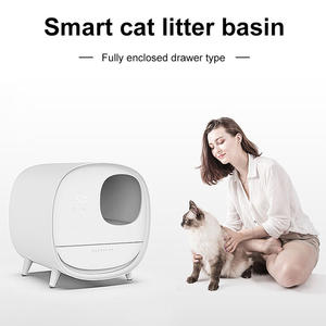 汽车猫砂箱机器人机械大型电子智能猫厕所封闭式一次性自清洁自动猫砂箱 - Product Image 4