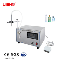 Machine de remplissage liquide semi-automatique LIENM, adaptée aux petites bouteilles de shampoing et de savon