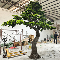 Große Outdoor Indoor gefälschte große Baum grüne künstliche Kiefer Zypresse Baum für Garten Herzstück Dekor