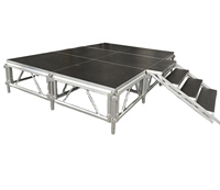 Plate-forme de scène amovible portable personnalisée Événements Mariages Truss en aluminium