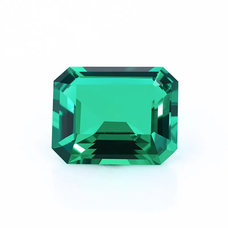 Starsgem gemstones loose emerald cut green color lab grown colombian emerald stones for jewelry setting