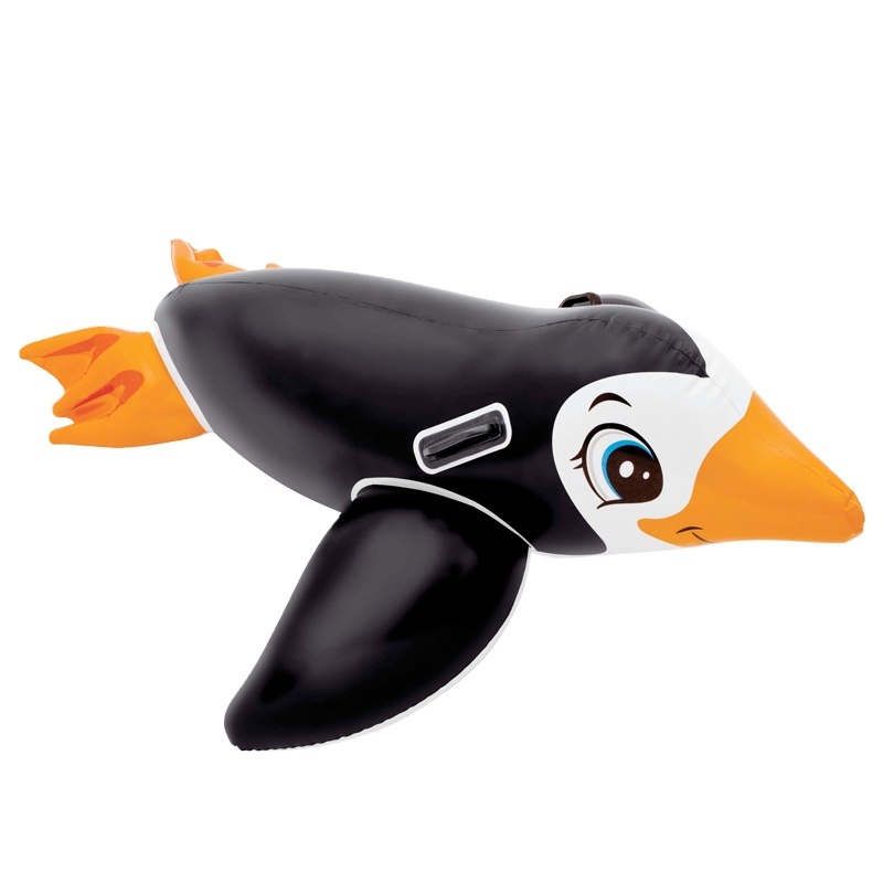 Bodyboard Gonflable Pingouin – 100 X 70 Cm – Poignées Sécurisées, PVC Épaissi – Piscine, Lac, Plage – Dès 3 Ans