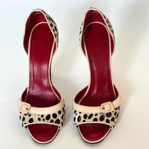 Sandales personnalisées à talons aiguilles pour femme, grande taille 45, à bout ouvert, imprimé léopard, pour tenue habillée, chaussures à talons fins et larges - Product Image 2