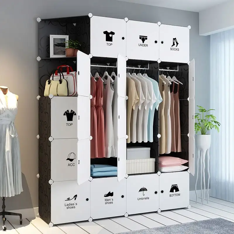 الملابس خزانة الملابس في مساحة صغيرة