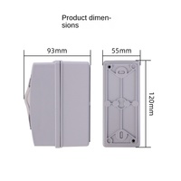Boîtier de combinaison solaire IP65 étanche, boîte de distribution 2 voies, boîte de jonction solaire 63A MCB