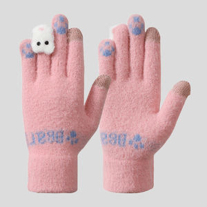 Sarung tangan rajut wanita musim dingin, sarung tangan penggunaan sehari-hari lucu, sarung tangan hangat tangan musim dingin, sarung tangan <span class=keywords><strong>Funky</strong></span> rajut - Product Image 2