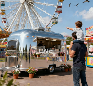 Taco Truck Mexican Near Me en venta Foodtruck Trailers Wagon and Lunch Cart New Tacos Now Hook Van Bbq Taco Trailer - Product Image 3