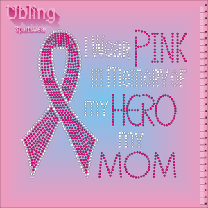 عينة مجانية نقل بلينغ حجر الراين تصاميم الشريط الوردي التحويلات للتيشيرت - Product Image 5