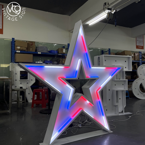 Insegna al Neon LED a Forma di Stella RGB Personalizzata con Luce Lineare per Decorazioni di Feste ed Eventi - Product Image 4