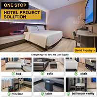 Komplettpaket für Maßgefertigte Hotelmöbel Luxuriöse Moderne 5-Sterne-Hotelzimmer-Suite Individualisiertes Hotel-Schlafzimmer-Möbelset