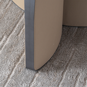 Bộ bàn ăn tròn 4 chỗ ngồi hiện đại, chất liệu PU bọc gốm, bán trực tiếp từ nhà máy - Product Image 5