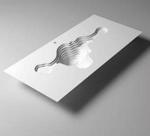 Venta de Fábrica: Lavabos de Piedra Europeos Modernos y Tradicionales, Forma Irregular, Lavabo de Sobremesa con Desagüe, Personalizable - Product Image 5