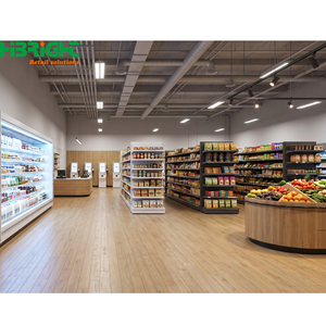 Étagères de supermarché en métal double face, rayonnages gondoles pour l'affichage commercial en magasin d'alimentation, pour allées de supermarché - Product Image 4