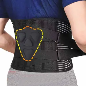 Lumbar girdle waist pain relief back straightening support belt with removable lumbar pad