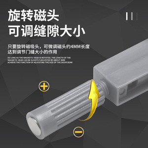 Poignée en alliage d'aluminium Zuogang, mécanisme à double rebond sans poignée, 2,5 m, quincaillerie pour porte de placard, installation facile - Product Image 3