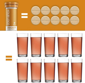 Comprimés effervescents multiminéraux à la vitamine C, au zinc et aux électrolytes, mélange d'herbes, antioxydant, hydratation sportive, marque privée OEM - Product Image 3