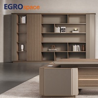 Meuble de rangement de documents EGROspace pour espace de travail, tiroir verrouillable, armoire de bureau exécutive en bois