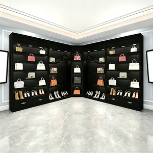 Vetrina Espositiva di Lusso Personalizzata per Scarpe e Borse con Illuminazione per Negozi di Abbigliamento e Sale di Trasmissione in Diretta - Product Image 4