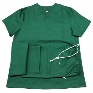 ผ้าฝ้าย 100% คุณภาพสูง oem โลโก้ที่กําหนดเองพยาบาลชุด v คอด้านบนกางเกงผ่าตัดผู้ชายผู้หญิงแพทย์โรงพยาบาลชุดขัดชุดสูท - Product Image 6