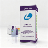 Bandelettes de test de pH 5 à 10 universelles, papier tournesol acide-alcalin pour l'eau, l'urine, la salive, le savon, le sol, la surveillance du pH alimentaire
